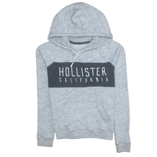Mens UK Size L Hollister Grey Pullover Hoodie