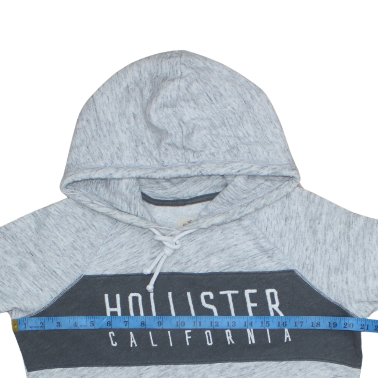 Mens UK Size L Hollister Grey Pullover Hoodie
