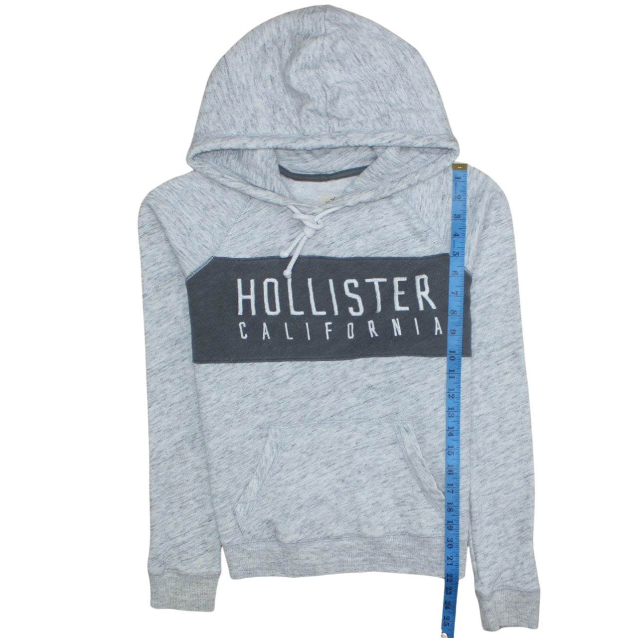 Mens UK Size L Hollister Grey Pullover Hoodie