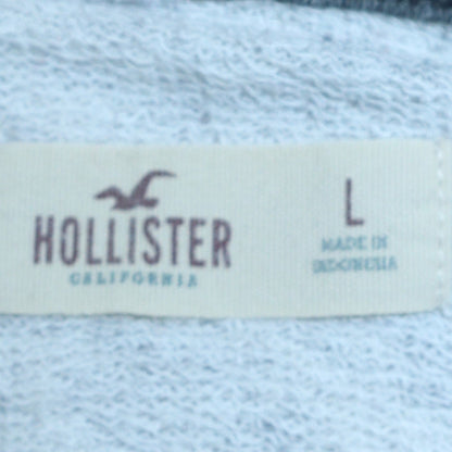 Mens UK Size L Hollister Grey Pullover Hoodie
