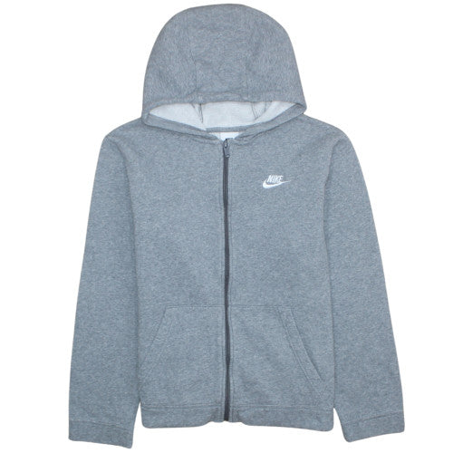 Teens UK Size XL Nike Grey Full Zip Hoodie