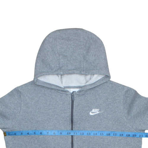 Teens UK Size XL Nike Grey Full Zip Hoodie