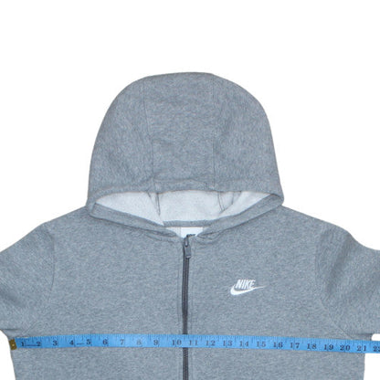 Teens UK Size XL Nike Grey Full Zip Hoodie