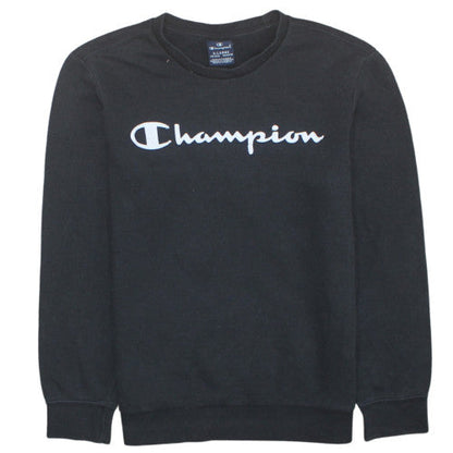 Teens UK Size L Champion Black Pullover Sweatshirt
