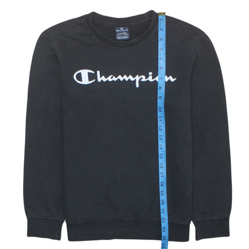 Teens UK Size L Champion Black Pullover Sweatshirt
