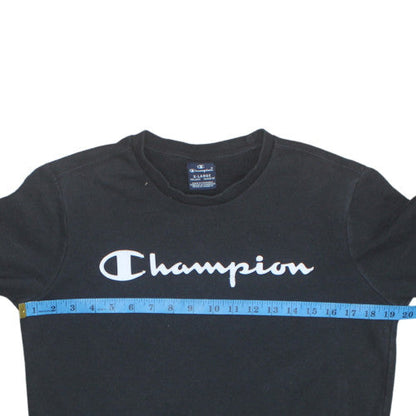 Teens UK Size L Champion Black Pullover Sweatshirt