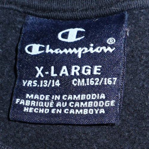 Teens UK Size L Champion Black Pullover Sweatshirt