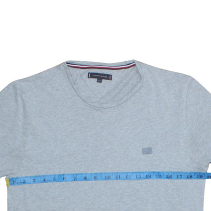 Tommy Hilfiger Men's Grey Crew Neck Cotton T-Shirt Size M