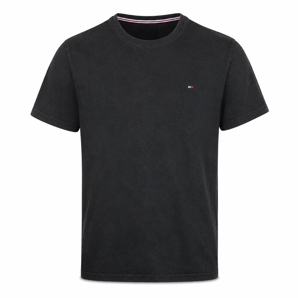 Tommy Jeans Men's Black Cotton Crew Neck Short Sleeve T-Shirt Size L