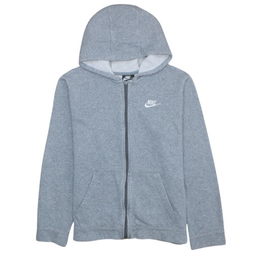 Teens UK Size XL Nike Grey Full Zip Hoodie