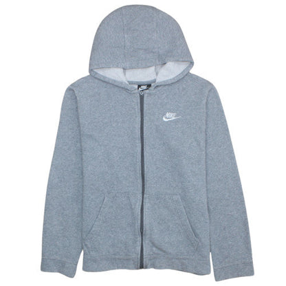 Teens UK Size XL Nike Grey Full Zip Hoodie