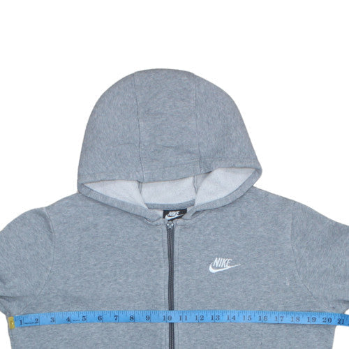 Teens UK Size XL Nike Grey Full Zip Hoodie