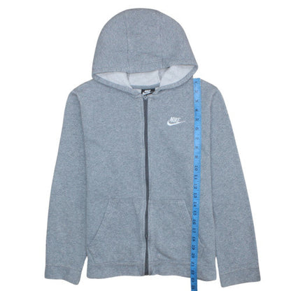 Teens UK Size XL Nike Grey Full Zip Hoodie