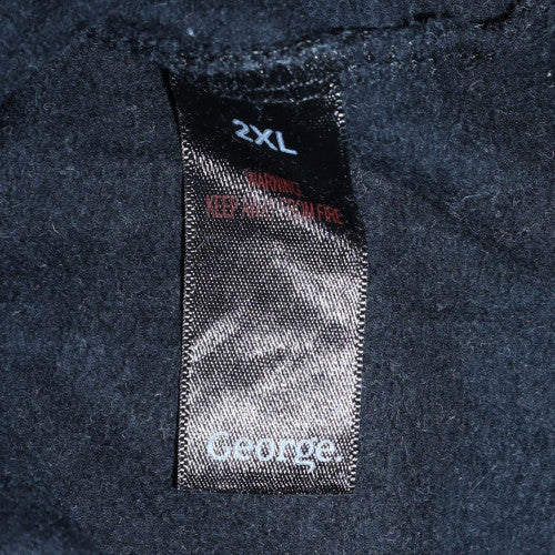 Mens UK Size 2XL George Black Pullover Sweatshirt
