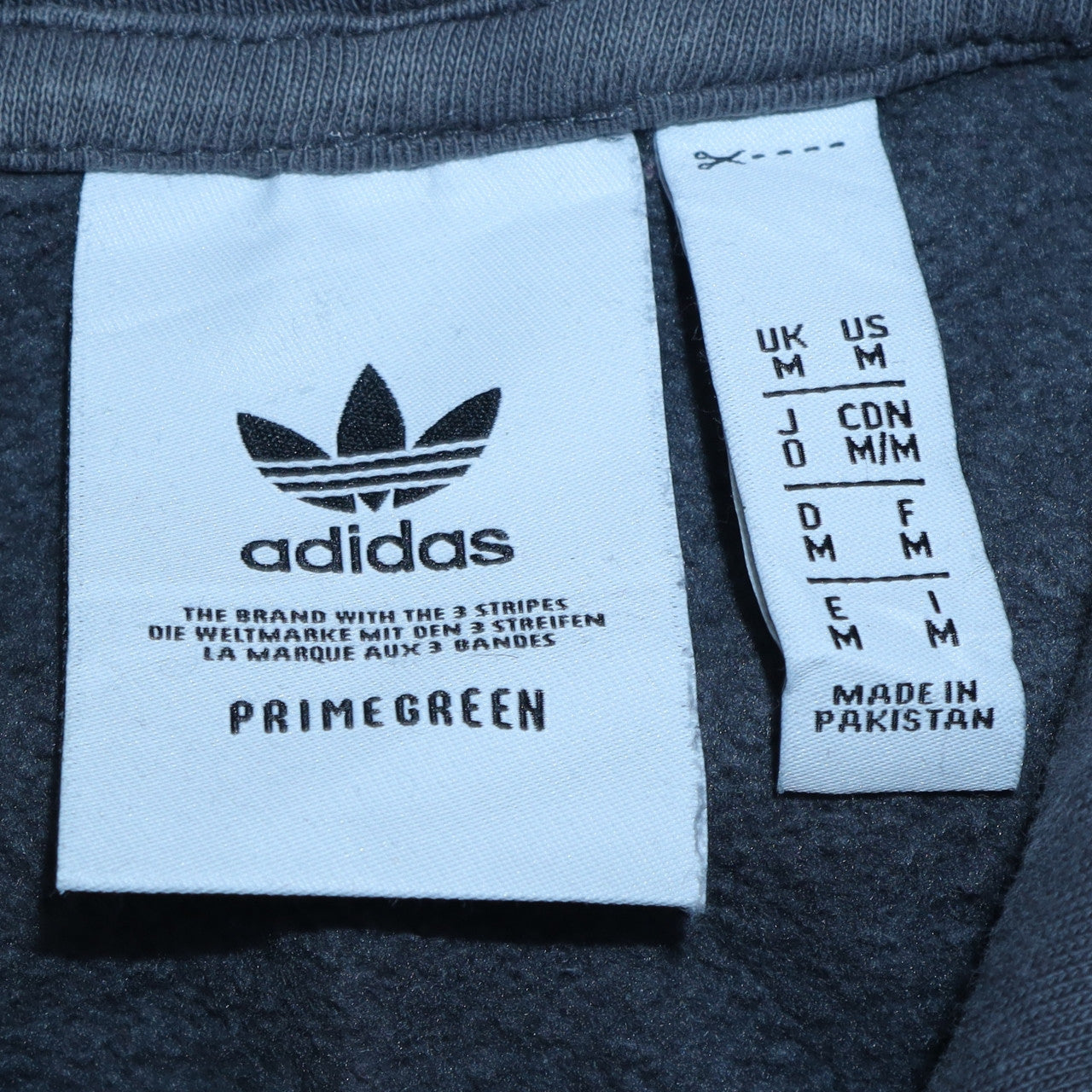 Mens UK Size M Adidas Grey Pullover Hoodie