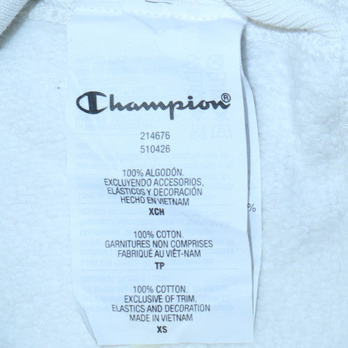 Mens UK Size XS Champion White Pullover Sweatshirt