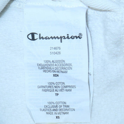 Mens UK Size XS Champion White Pullover Sweatshirt
