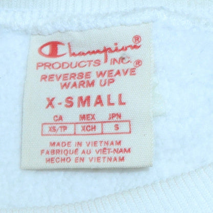 Mens UK Size XS Champion White Pullover Sweatshirt