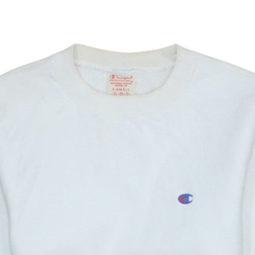 Mens UK Size XS Champion White Pullover Sweatshirt