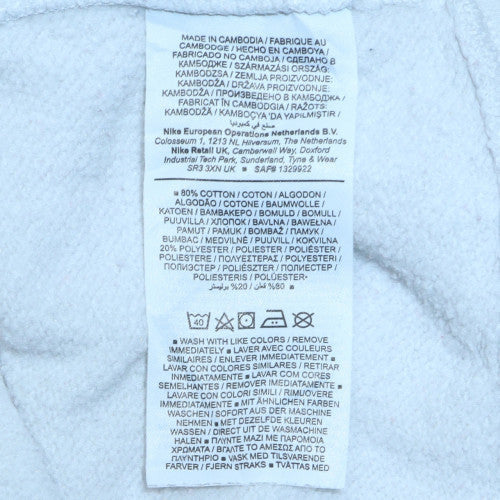 Mens UK Size XS Nike White Pullover Sweatshirt