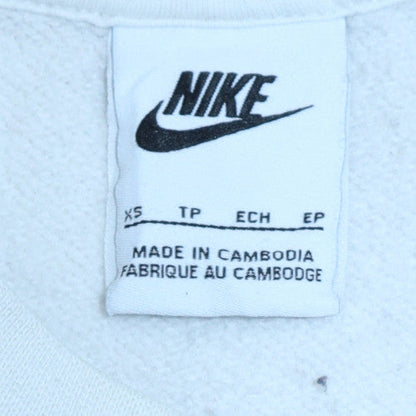 Mens UK Size XS Nike White Pullover Sweatshirt