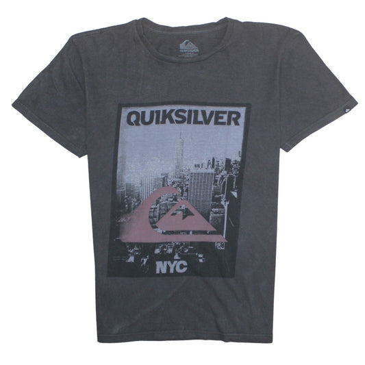 Quiksilver Men's Black NYC Graphic Cotton T-Shirt Size M
