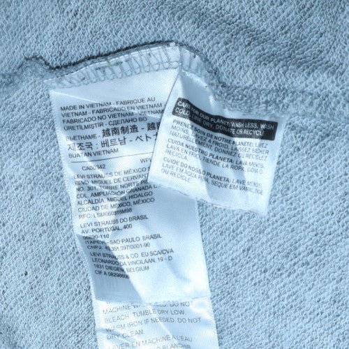 Mens UK Size XL Levi's Grey Pullover Sweatshirt