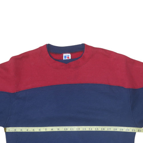 Mens UK Size L Russell Athletic Blue Pullover Sweatshirt