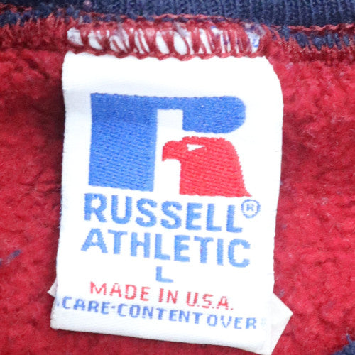 Mens UK Size L Russell Athletic Blue Pullover Sweatshirt