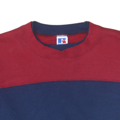 Mens UK Size L Russell Athletic Blue Pullover Sweatshirt