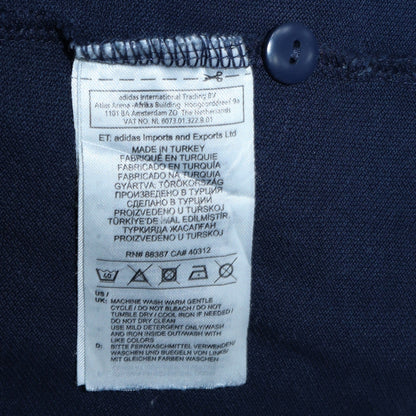 Adidas Men’s Blue Regular Fit Polo Shirt Size L Moisture Wicking