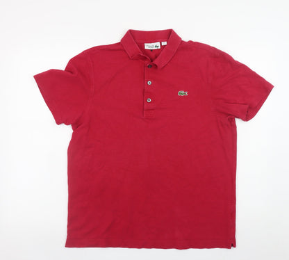 Mens UK Size L Lacoste 100% Cotton Polo Shirt