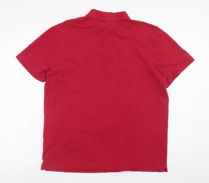 Mens UK Size L Lacoste 100% Cotton Polo Shirt