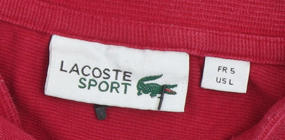 Mens UK Size L Lacoste 100% Cotton Polo Shirt