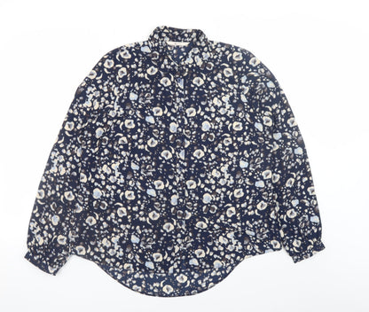 Womens UK Size 14 TU Blue Basic Blouse