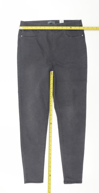 Papaya Women's Grey Skinny Stretch Denim Jeans Size 10