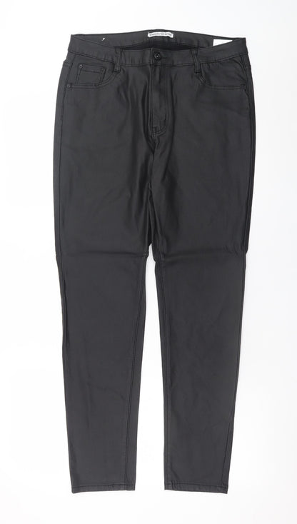 Elegant h Deluxe Women's Black Size 18 Slim Jegging Trousers