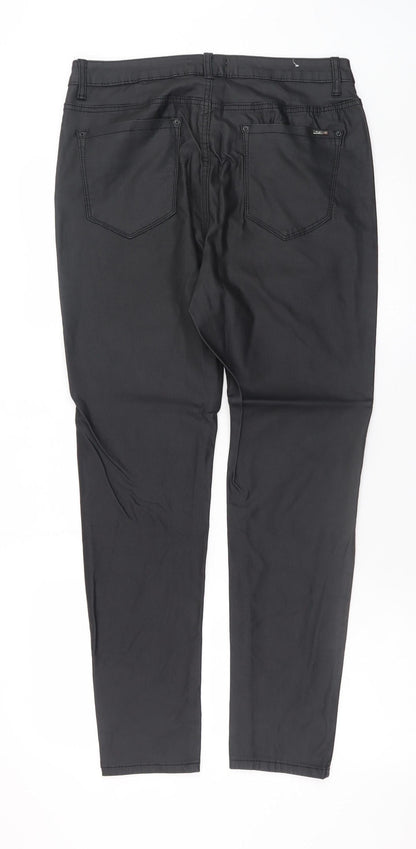 Elegant h Deluxe Women's Black Size 18 Slim Jegging Trousers