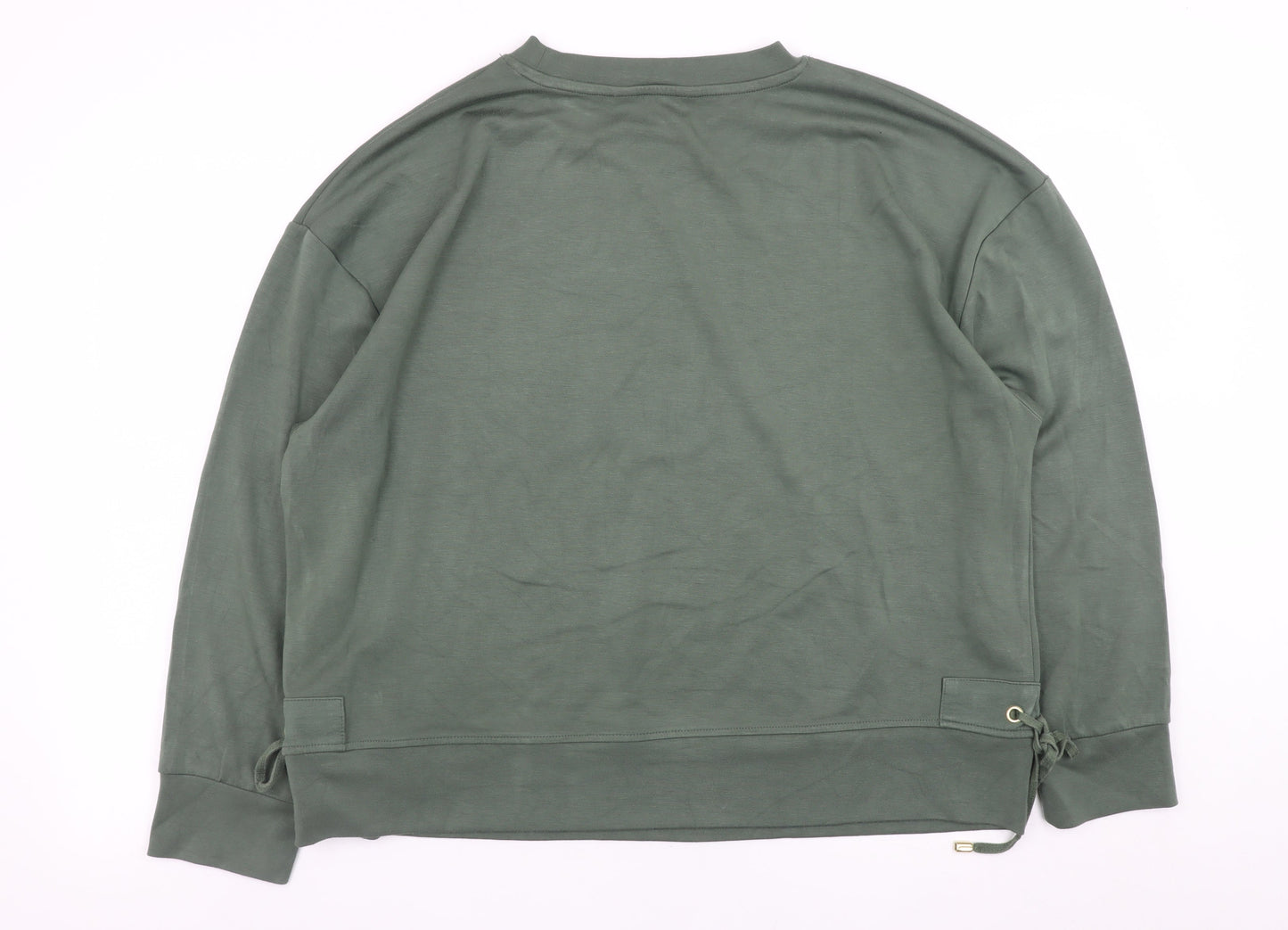 Womens UK Size 18 F&F Green Pullover Sweatshirt