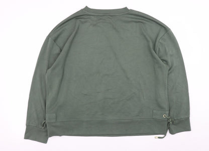 Womens UK Size 18 F&F Green Pullover Sweatshirt