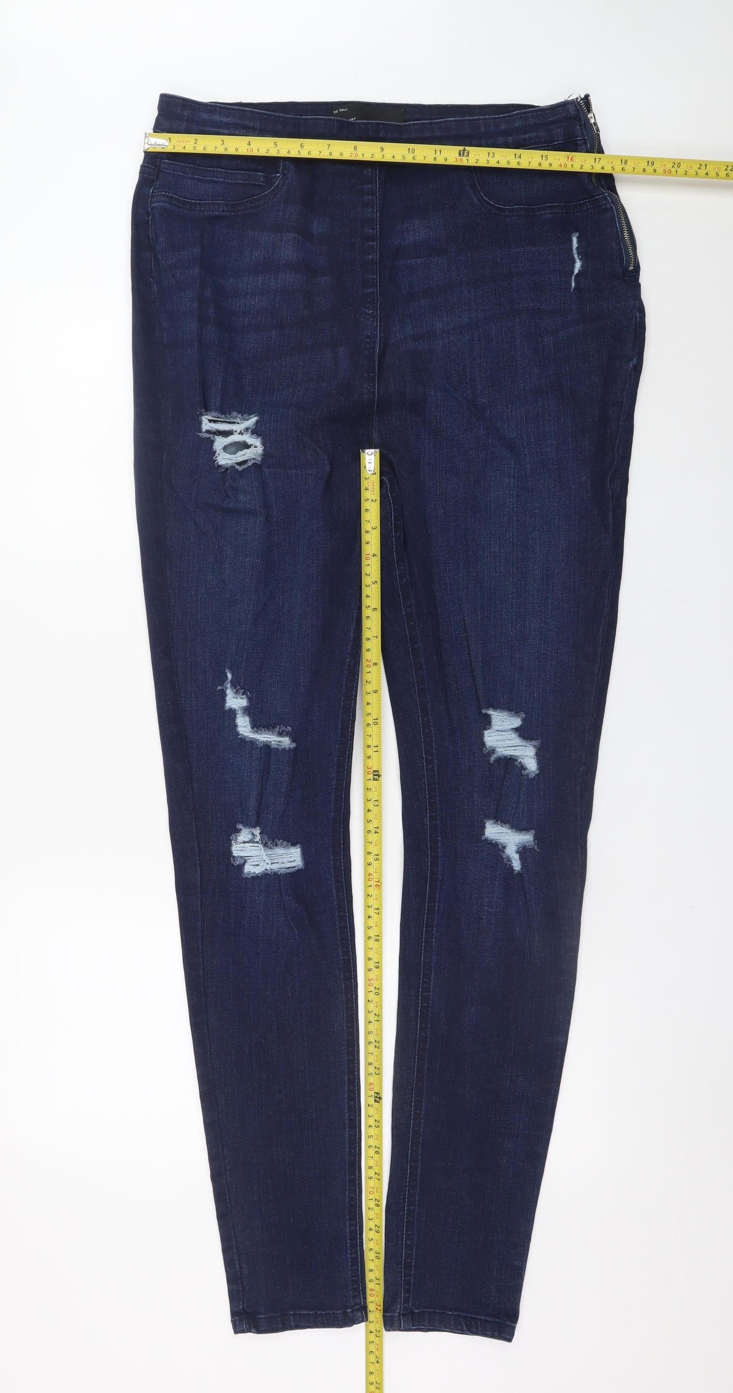 Womens UK Size 33 V by Very Slim Fit Skinny Blue Jeans