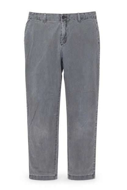 Gap Men's Grey Chino Trousers L Regular Fit Cotton Stretch