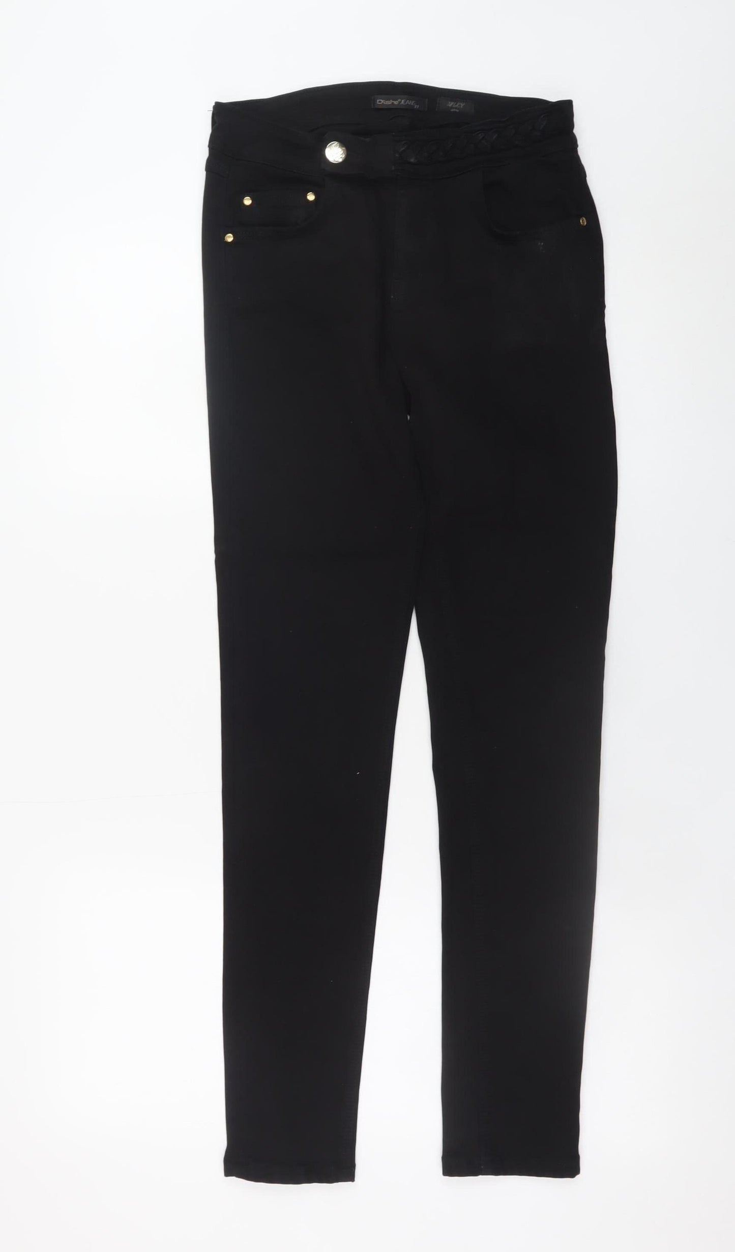 Dishe Jeans Women's Black Skinny Stretch Denim Jeans Size 27