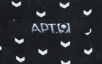 APT.9 Women’s Black Geometric Cropped Trousers Size 20 Plus