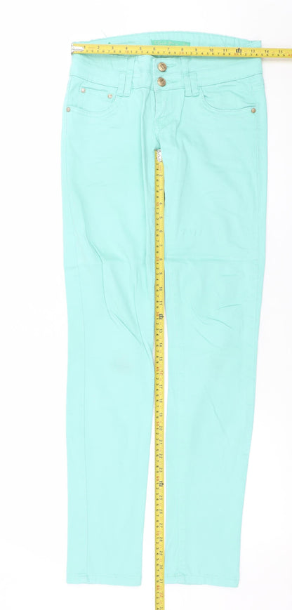 Womens UK Size 28 G. Cause Slim Fit Skinny Green Jeans