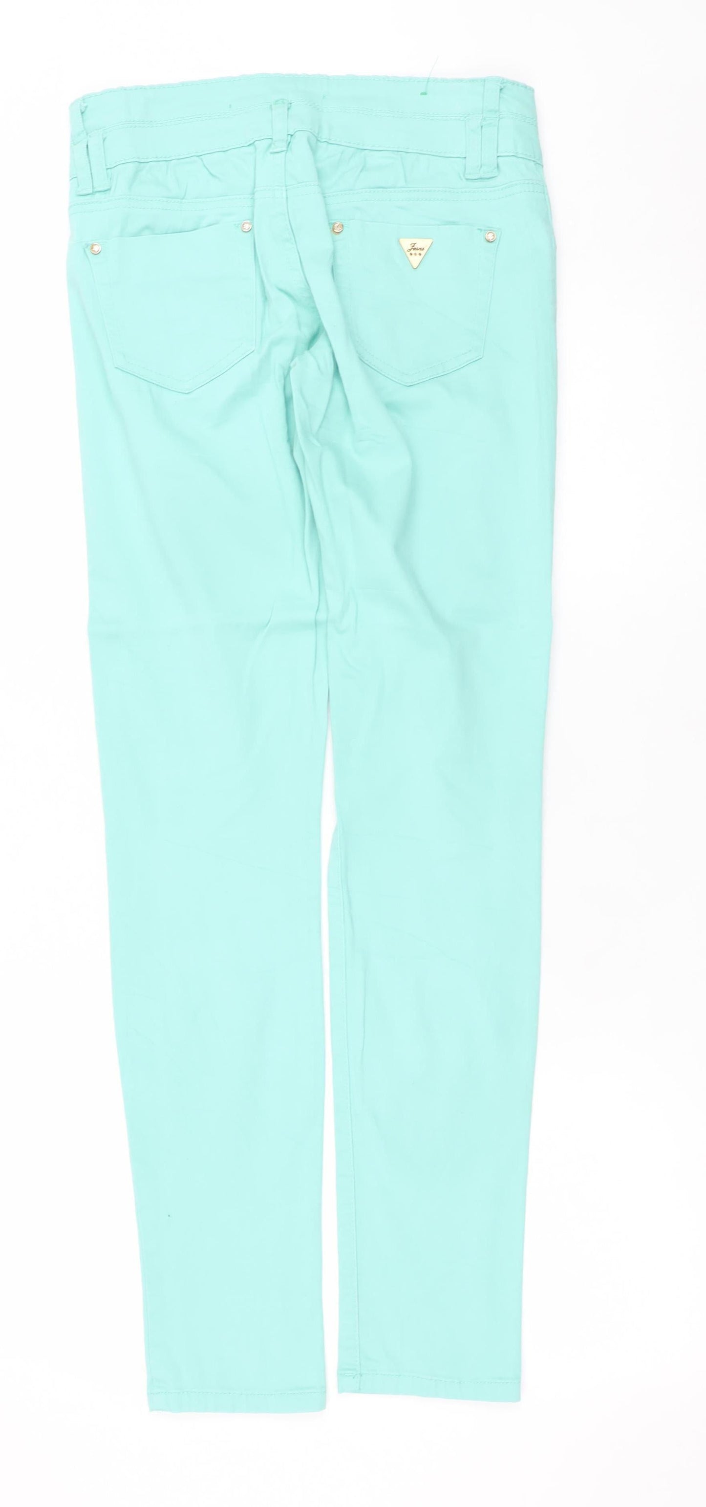 Womens UK Size 28 G. Cause Slim Fit Skinny Green Jeans