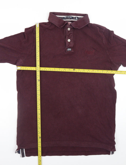 Mens UK Size 2XL Superdry 100% Cotton Polo Shirt
