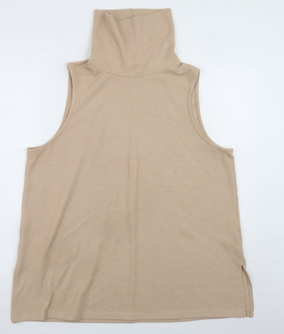 Womens UK Size 20 Marks and Spencer Beige Pullover Jumper