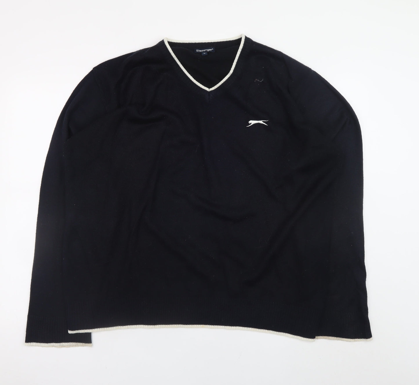 Mens UK Size M Slazenger Black Pullover Jumper