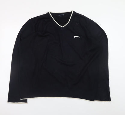 Mens UK Size M Slazenger Black Pullover Jumper